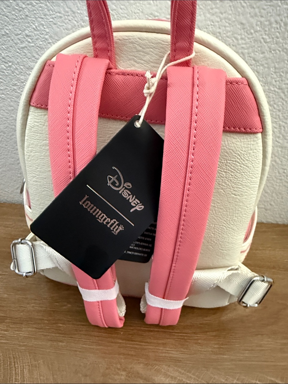 Loungefly Cream & Pink Minnie Mouse Floral Mini Backpack - Picture 5 of 5